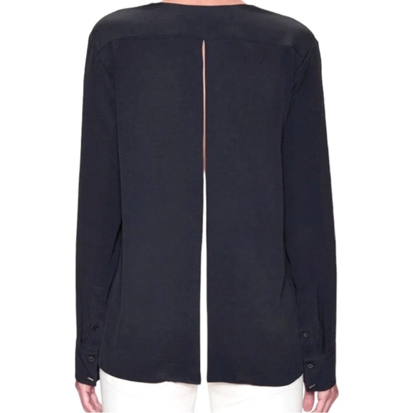 $360 Helmut Lang Vintage Top Medium Split Back Silk Wear 2 Ways Open Slit Back - Picture 7 of 16
